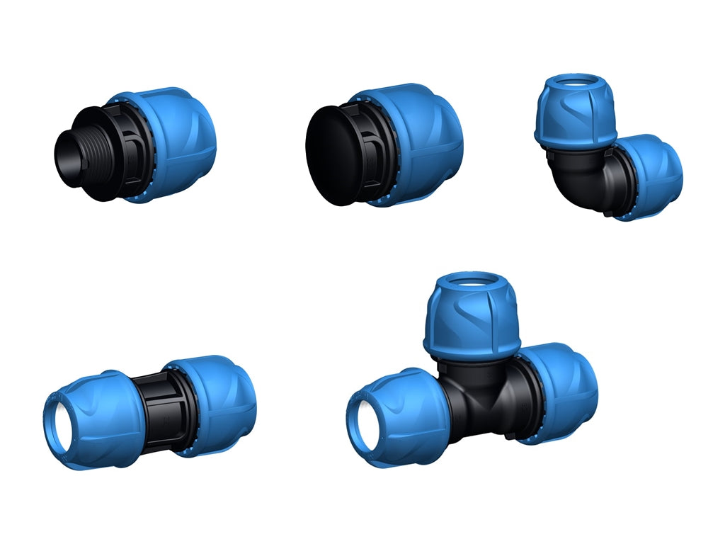 5er Pack Messing-Außenbuchsen 25mm – Kurze Reichweite, Für Rohrverbindungen, NEU