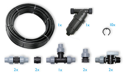 Garten Bewässerung Set Tropfschlauch Baumreihen, Hecken